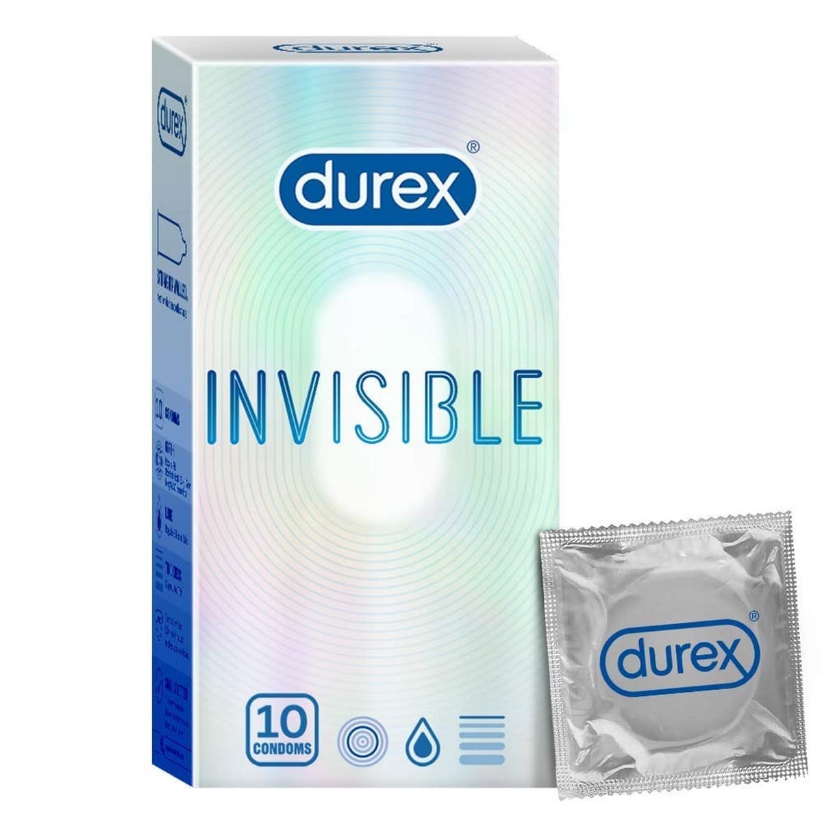 Durex Invisible Condoms for Men (10 Count)