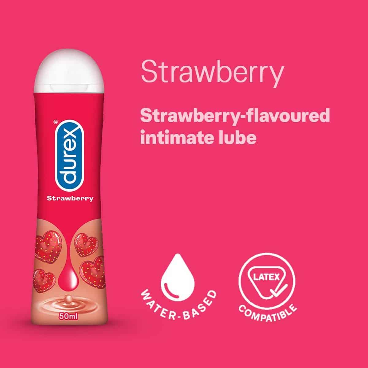 Durex Lube Strawberry Lubricant Gel (50ml)