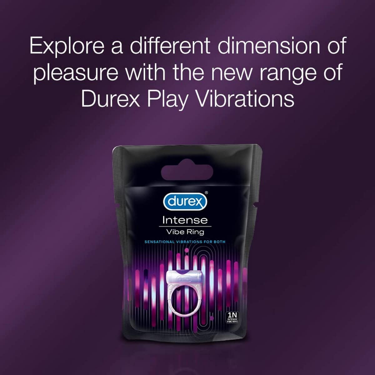 Durex Play Lubricant Gel Cheeky Cherry (50 ml) & Durex Play Vibrations Ring