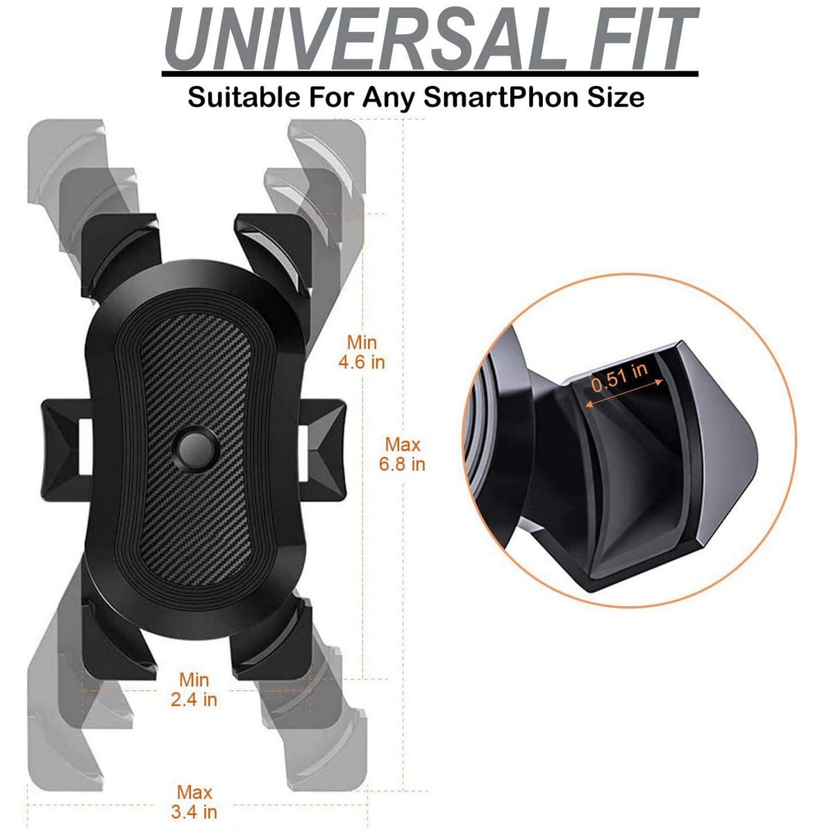 ELV Direct Universal Phone Mount Holder Bike