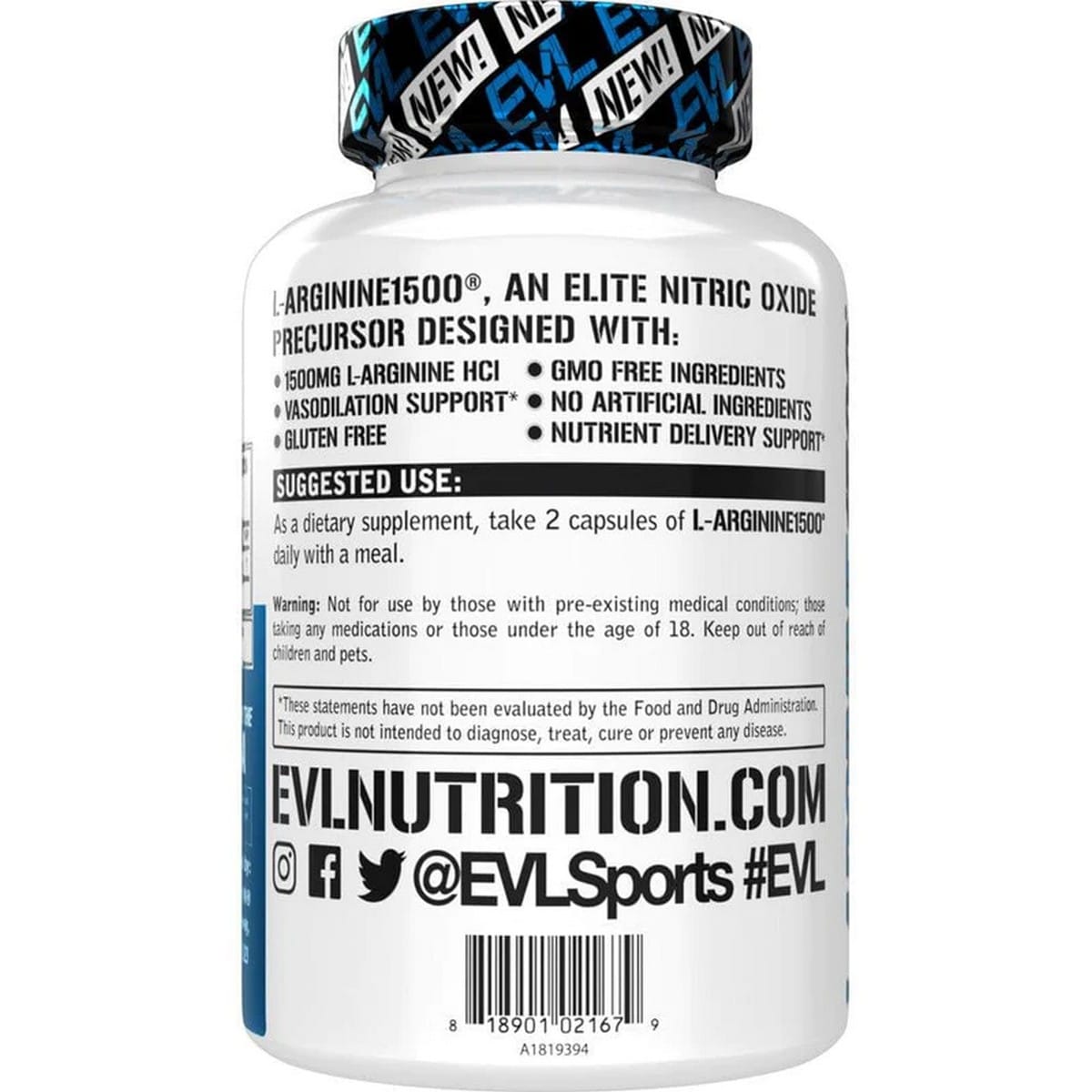 EVL L-Arginine (100 Caps)