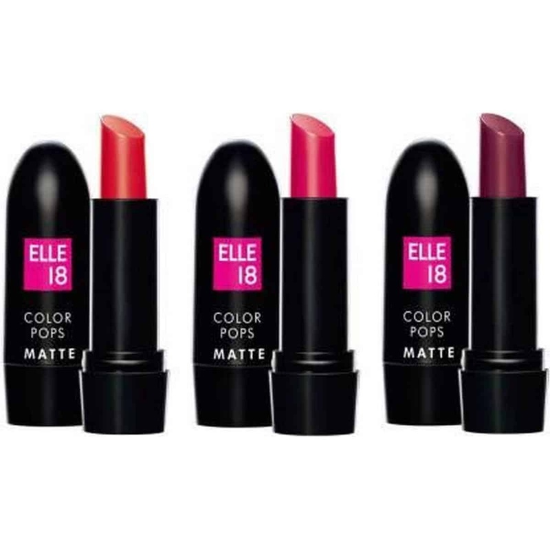 Elle 18 Color Pops Matte Selfie Red, Deep Pink & Berry Dance (12.9 g)