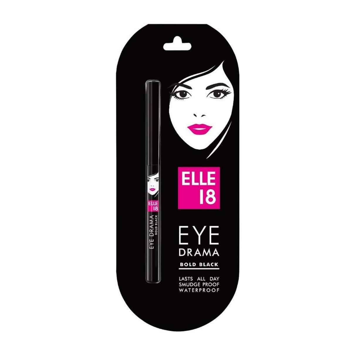 Elle 18 Combo Of Code Red & Eye Drama Kajal Matte Finish