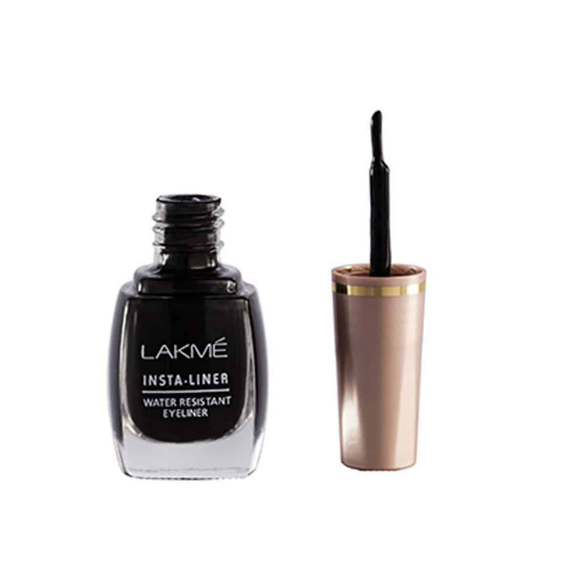 Elle 18 Eye Drama Kajal Bold Black (0.35g) & Lakme Insta Eye Liner Black Matte Finish (9ml)