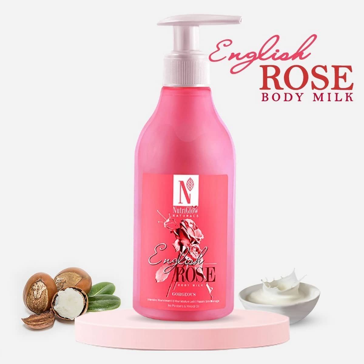 Nutriglow English Rose Body Milk (150 ml)