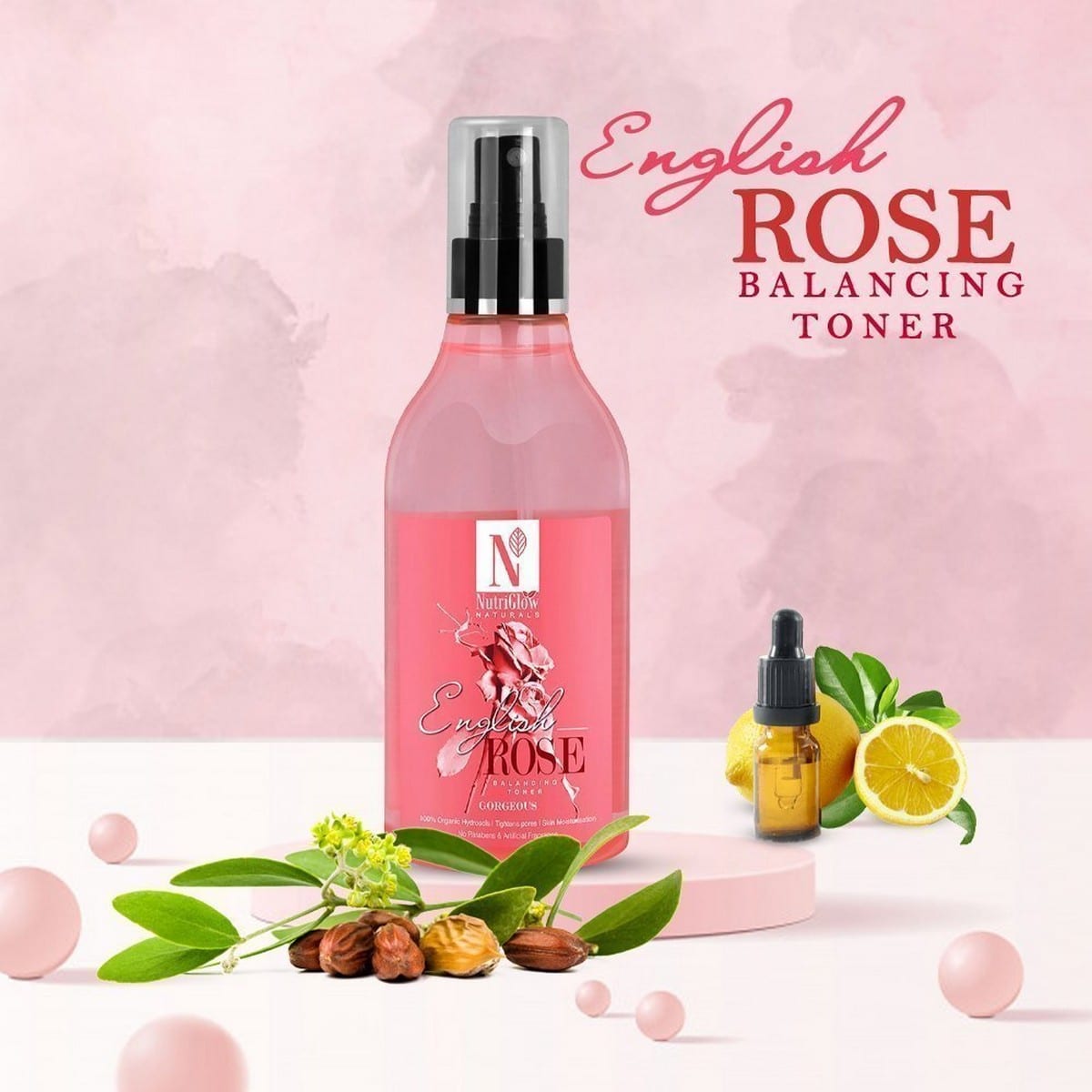 Nutriglow English Rose Face Wash + Toner (150 ml)