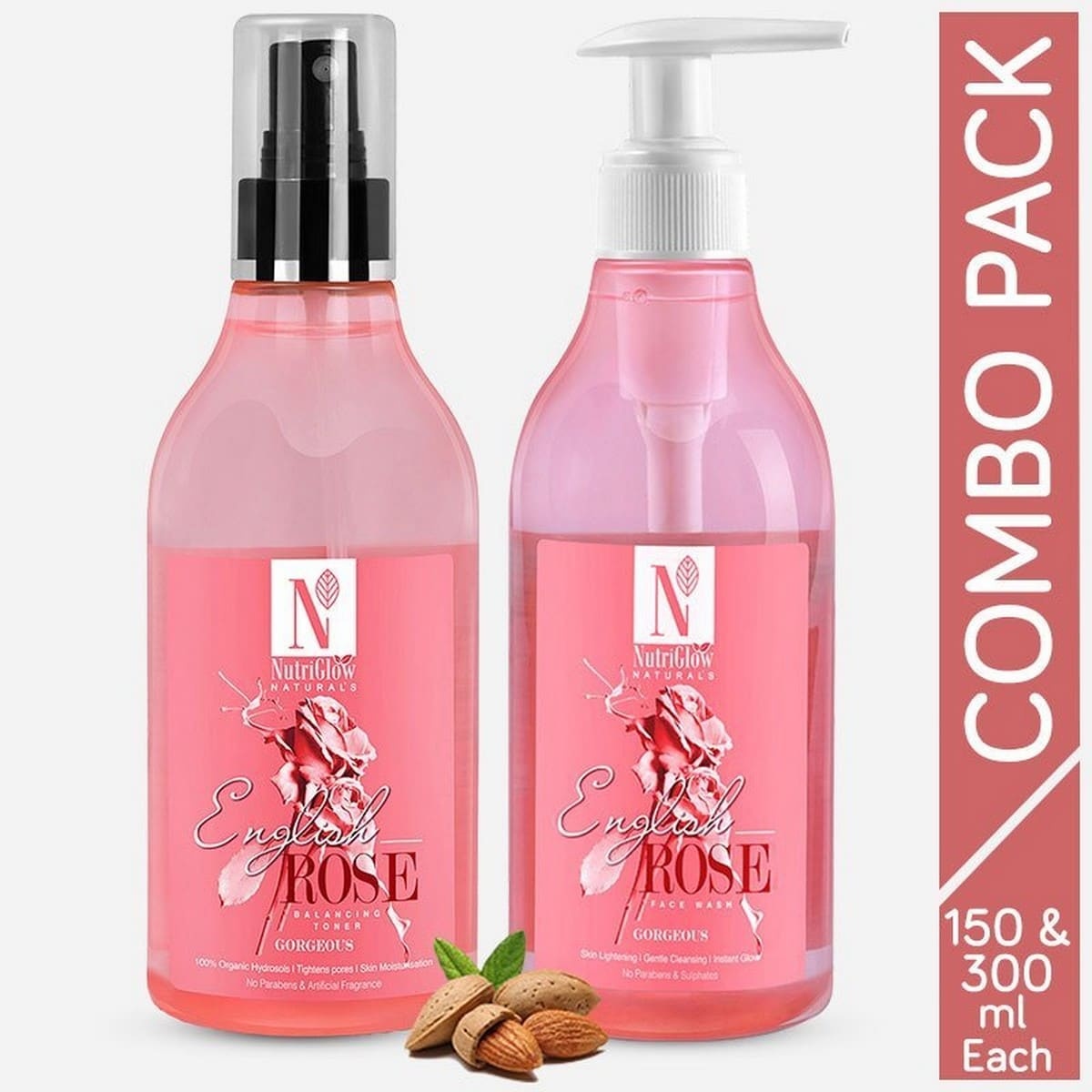 Nutriglow English Rose Face Wash + Toner (150 ml)