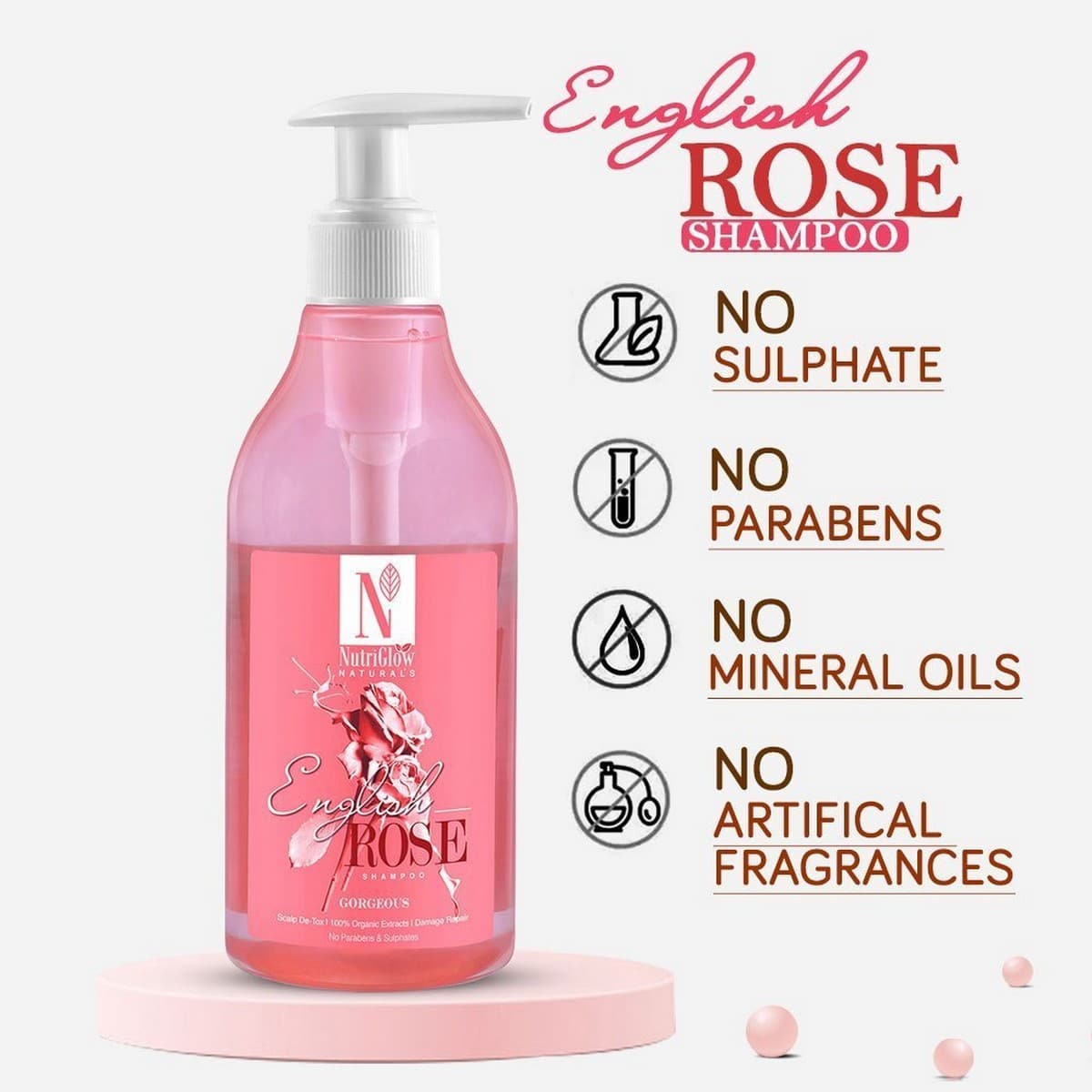 Nutriglow English Rose Shampoo (150 ml)