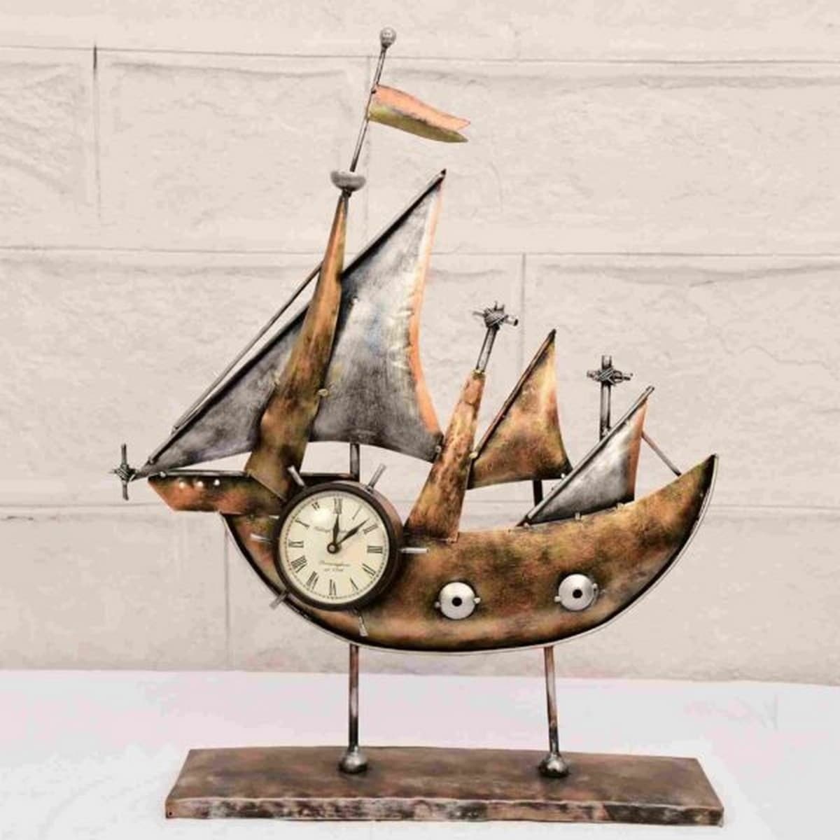 Iron Made Ship Style Small Timepiece for Wall