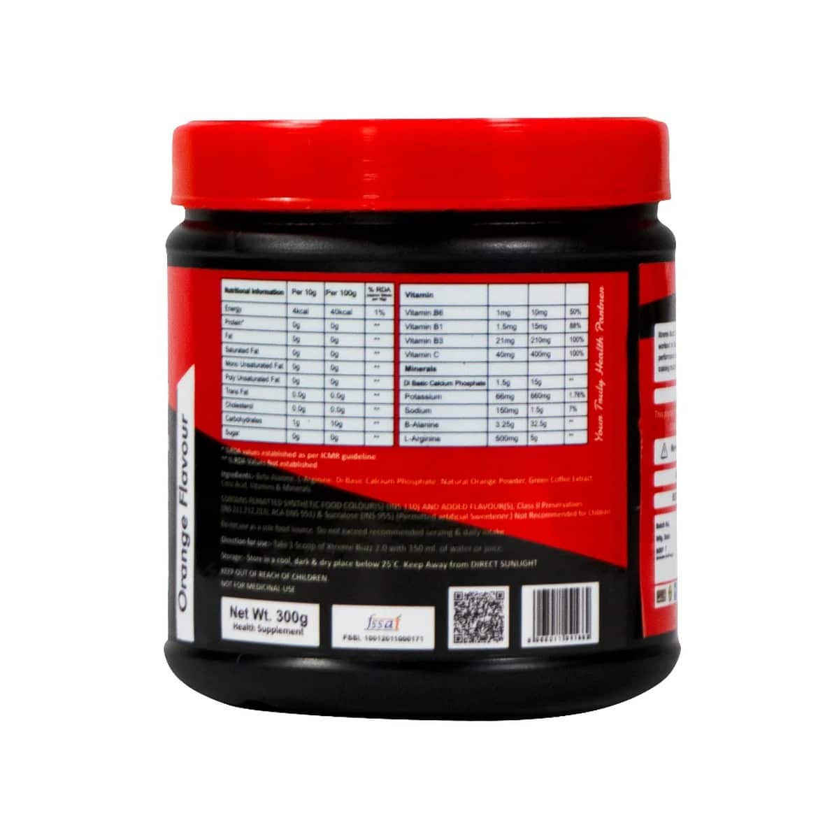 FB Nutrition Xtreme Buzz 2.0 Pre Workout, Orange (300 grams)