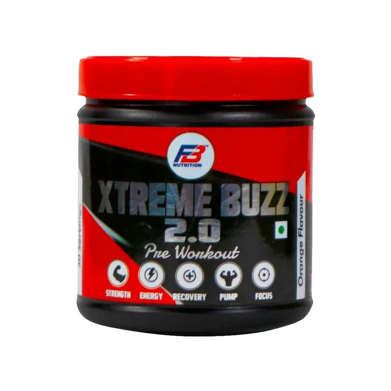 FB Nutrition Xtreme Buzz 2.0 Pre Workout, Orange (300 grams)