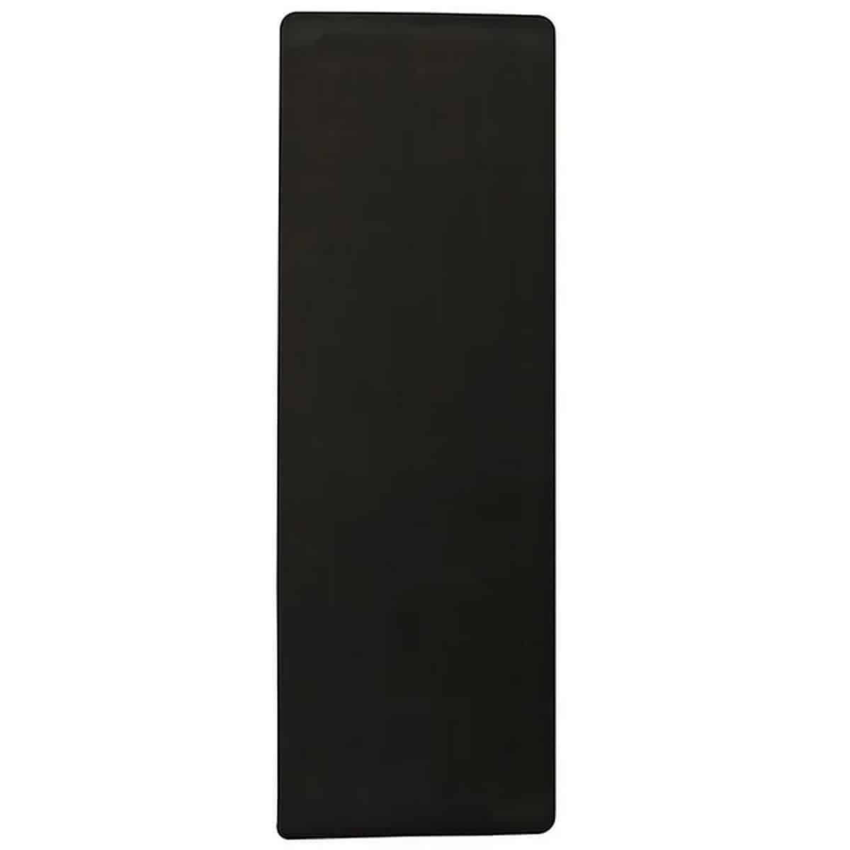 GRAVOLITE PU Rubber Yoga Mats Black Plain 24X72 Inches (5mm)