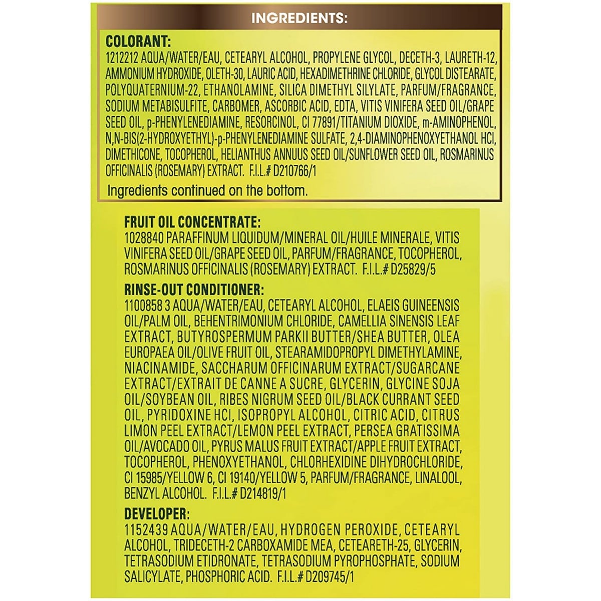 Garnier Hair Color 61 Light Ash Brown (213 grams)