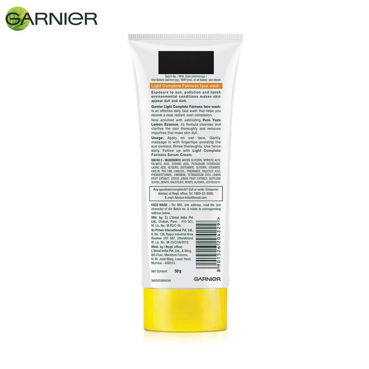 Garnier Light Complete Facewash (50 grams)