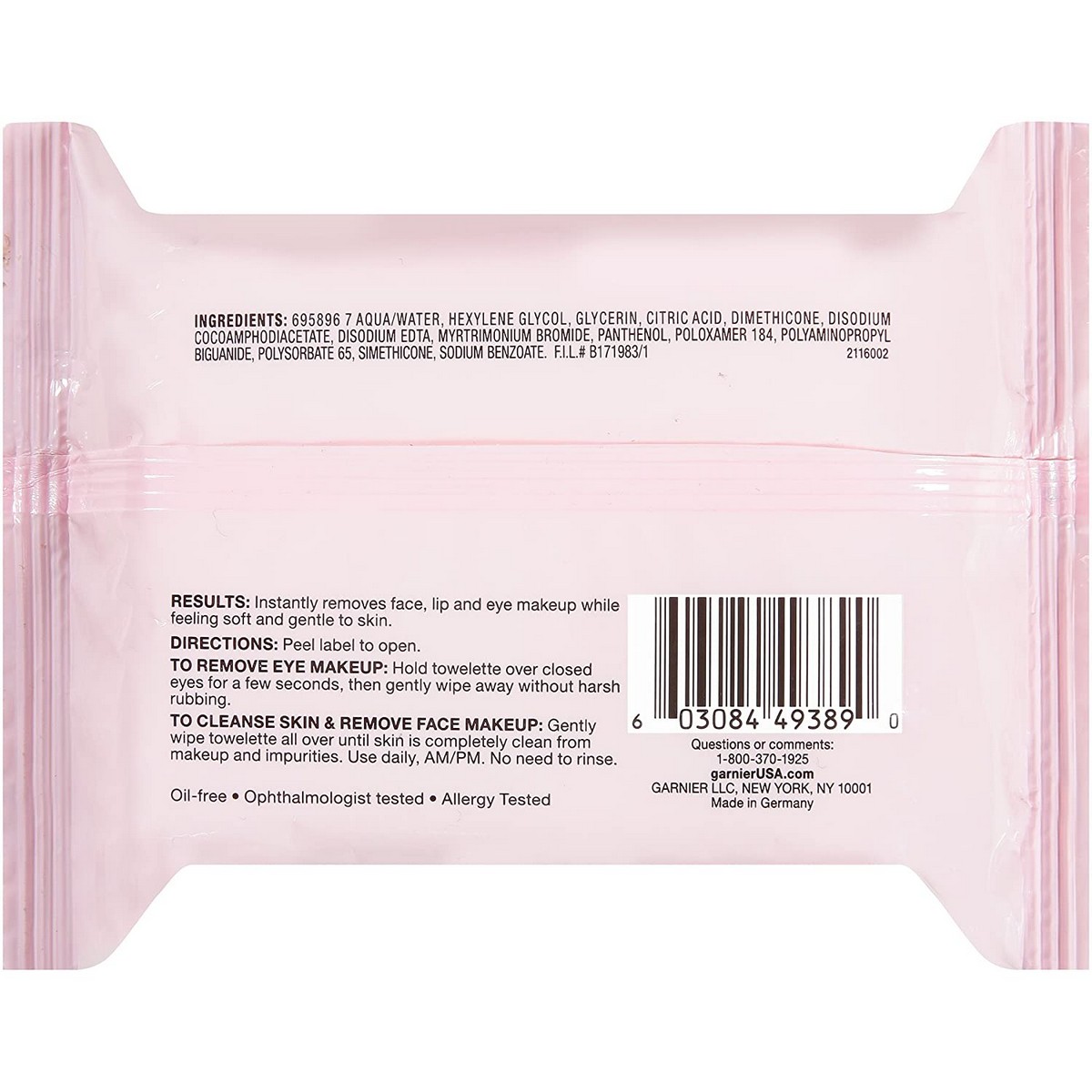 Garnier Micellar Makeup Removing (25 towelettes)