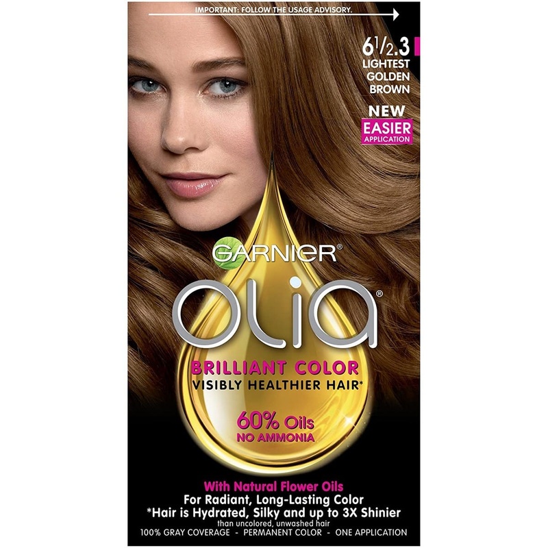 Garnier Permanent Hair Color 6 1/2.3 Lightest Golden Brown (227 grams)