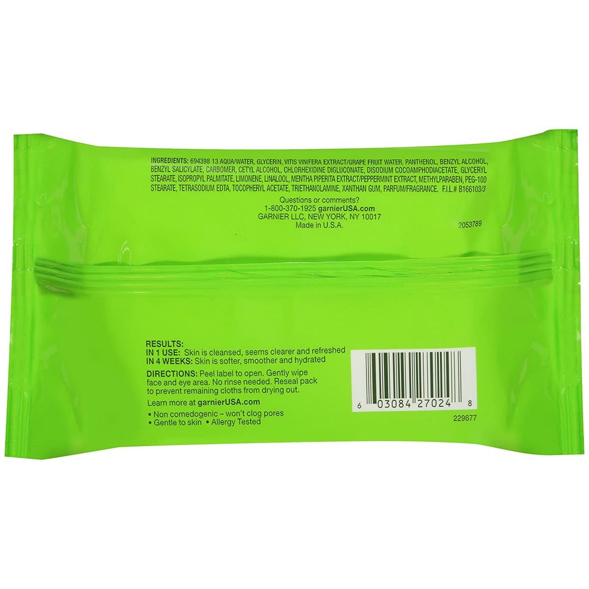 Garnier Refreshing Remover Cleansing Towelette (25 count)Â 