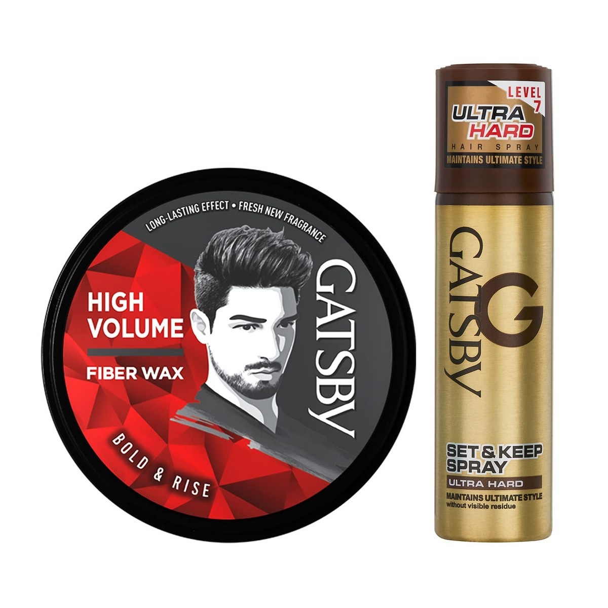 Gatsby Bold & Rise Styling Fiber Hair Wax & Spray
