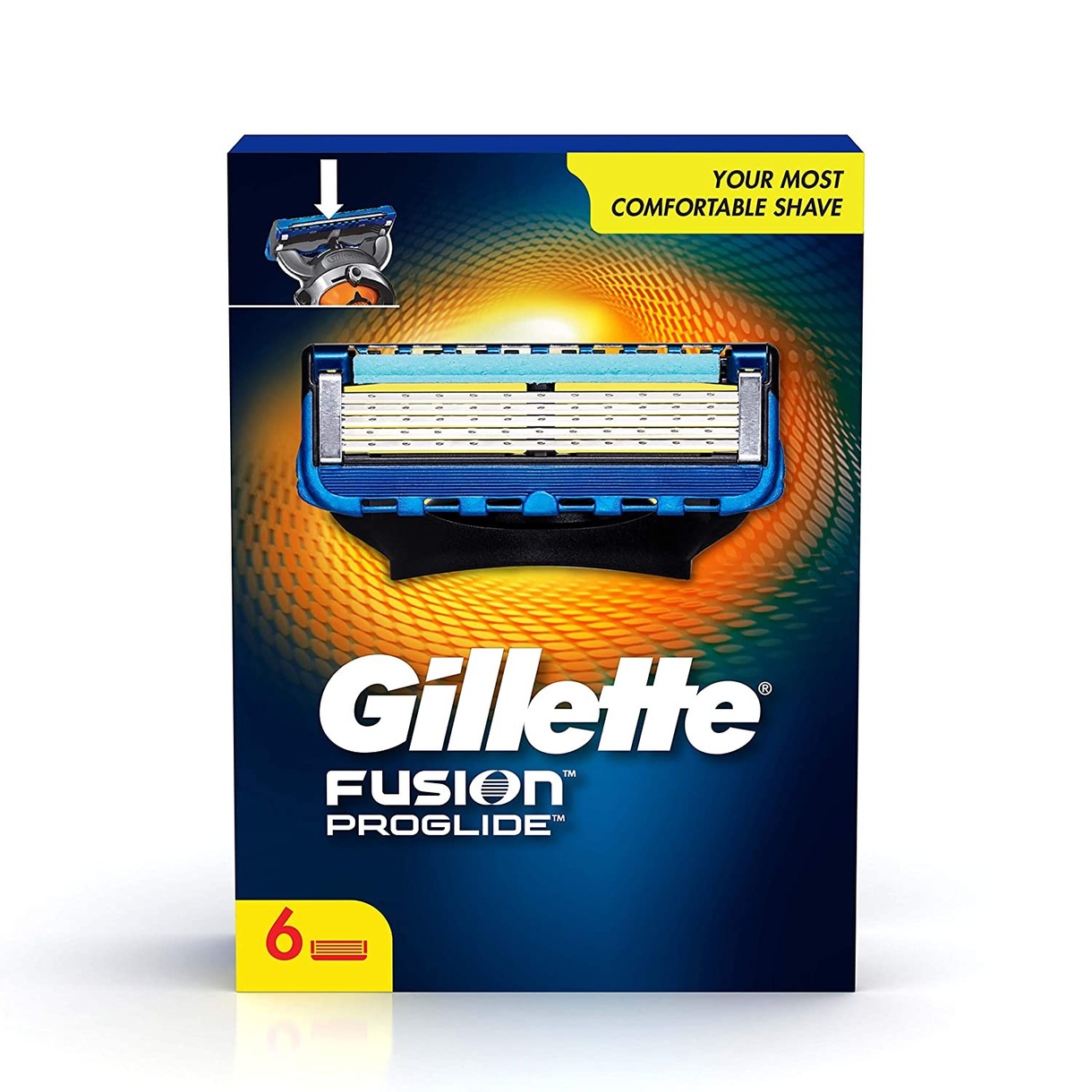 Gillette Fusion Proglide Shaving Blades (6 Cartridges)