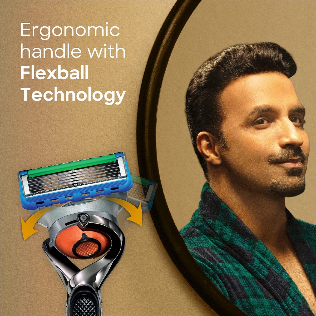 Gillette Proglide Men's Grooming Razor with Flexball Technology