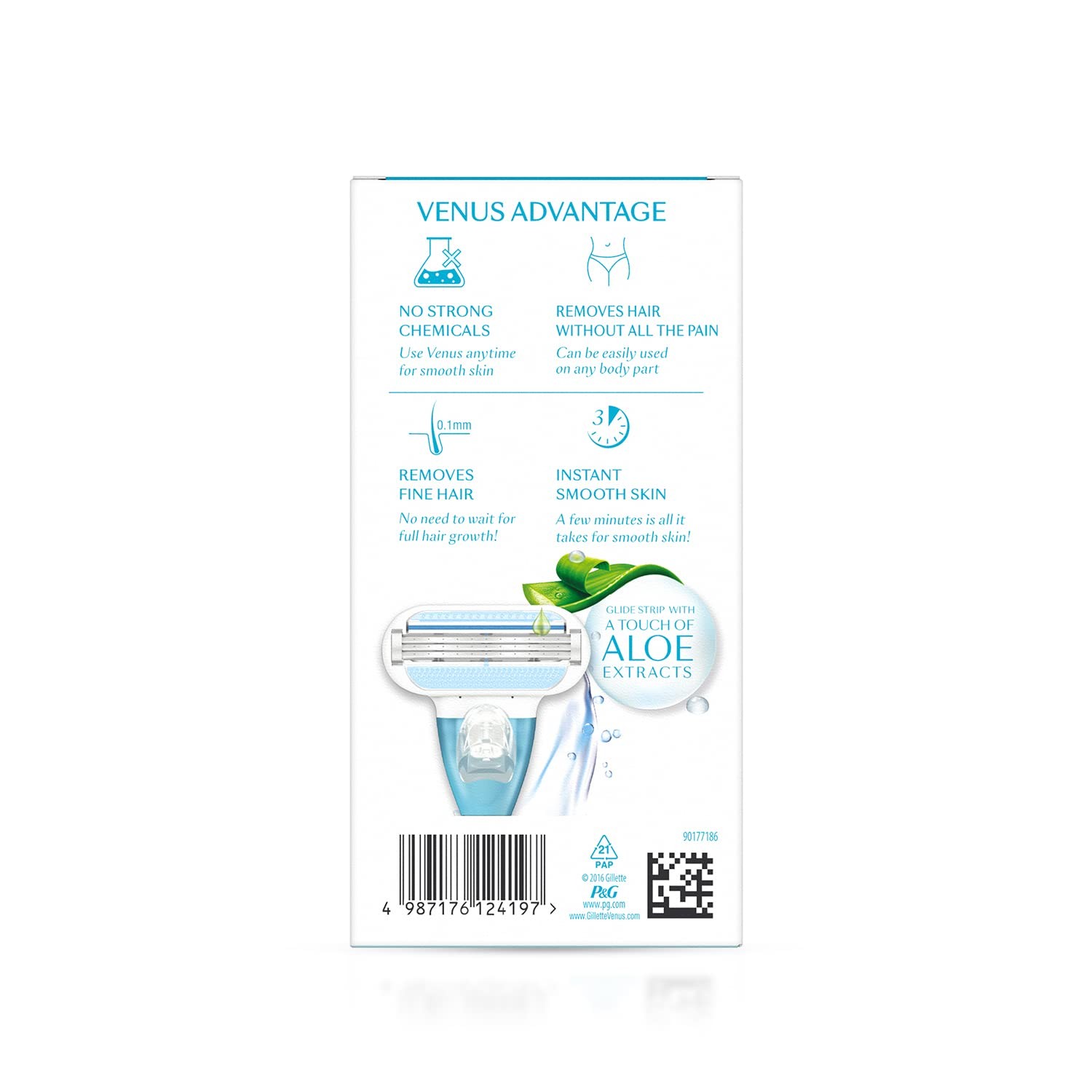 Gillette Venus Hair Removal Razor for Women with Aloe Vera