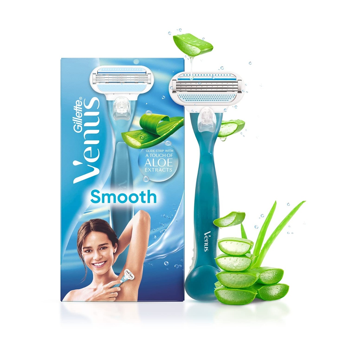 Gillette Venus Hair Removal Razor for Women with Aloe Vera