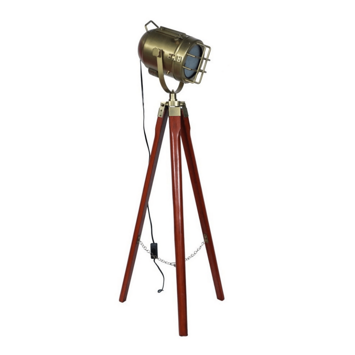 Grill Brass Made Spotlight With Wooden Tripod Online