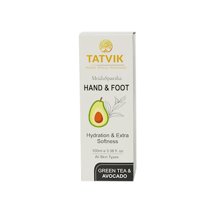 Tatvik Mridusparsha Hand & Foot Green Tea & Avocado (100ml)