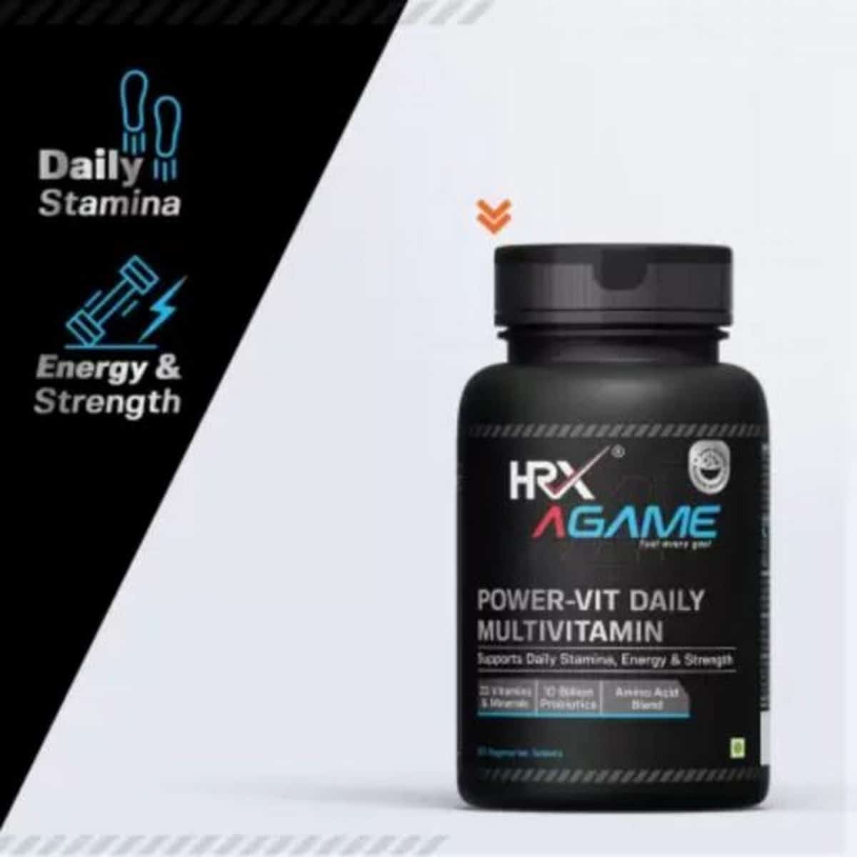 HRX AGame Power-Vit Daily Multivitamin (60 tab)