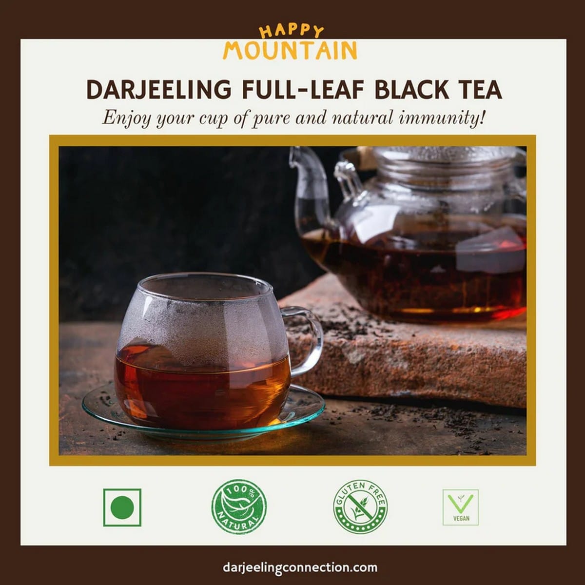 Happy Mountain Darjeeling Full Leaf Black Tea (50g)