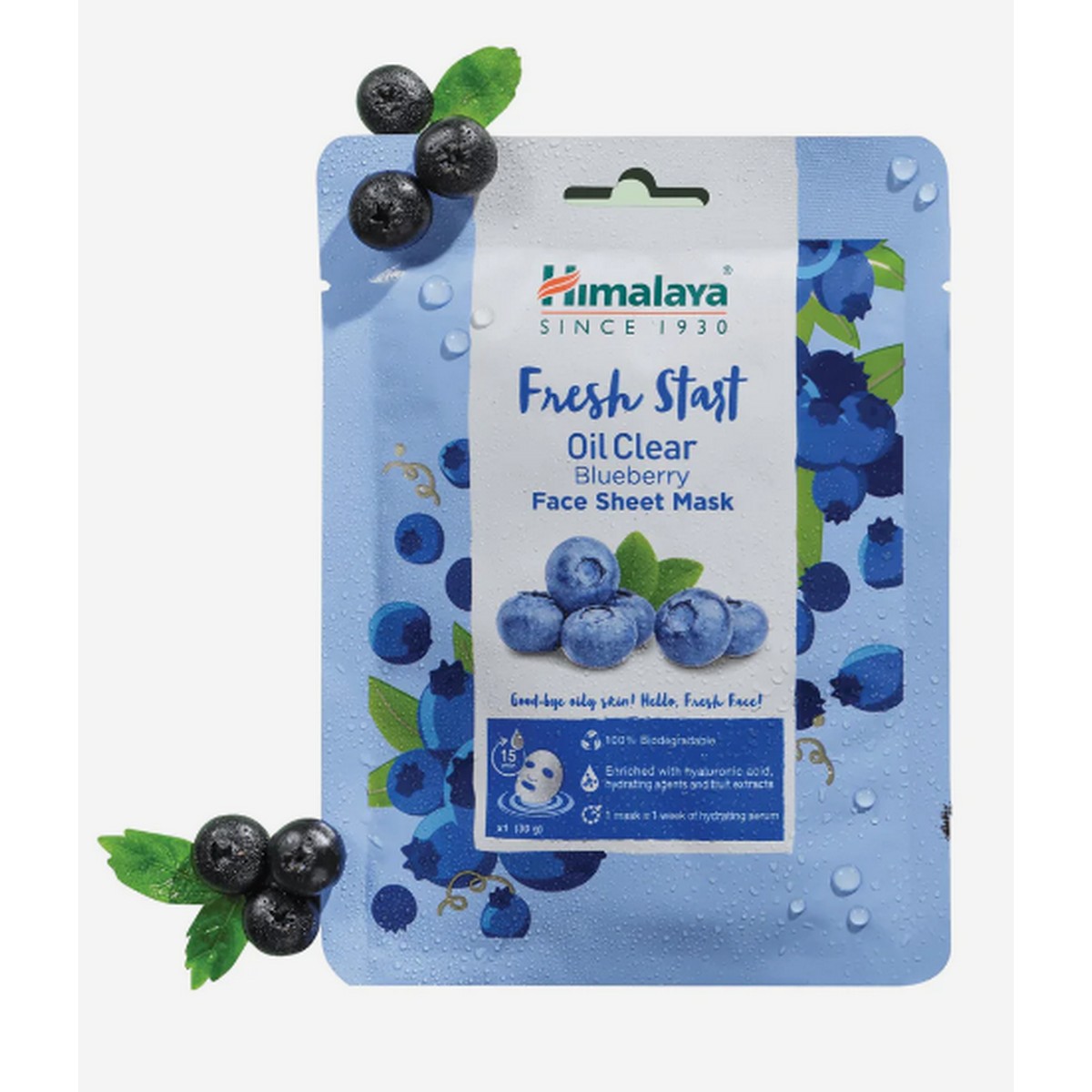 Himalaya Fresh Start Oil Clear Blueberry Face Sheet Mask (30 grams)