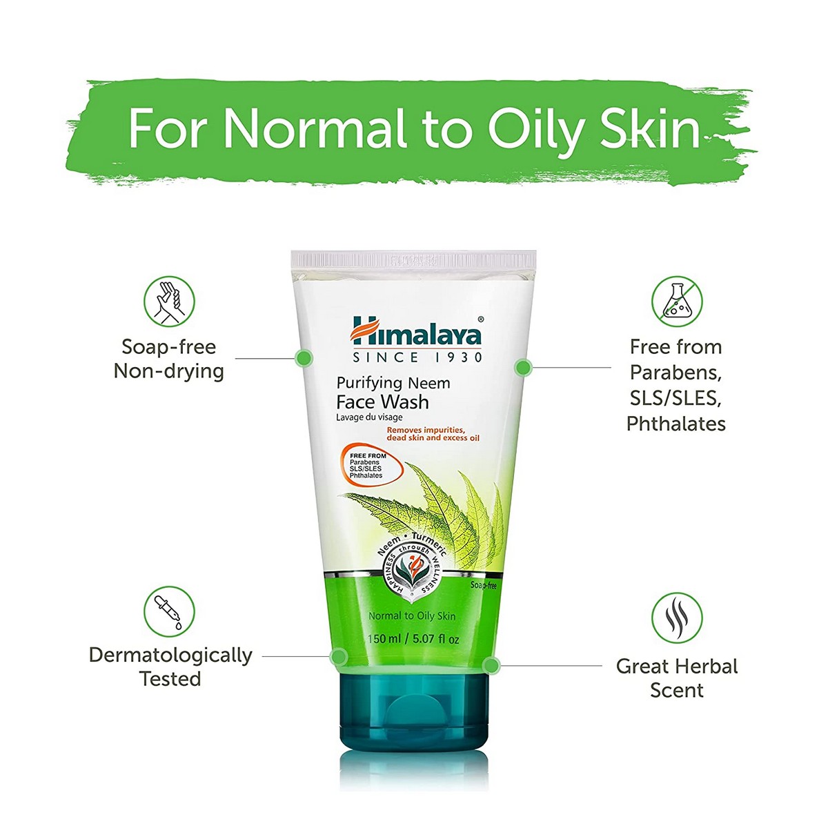 Himalaya Herbals Purifying Neem Face Wash (150 ml)