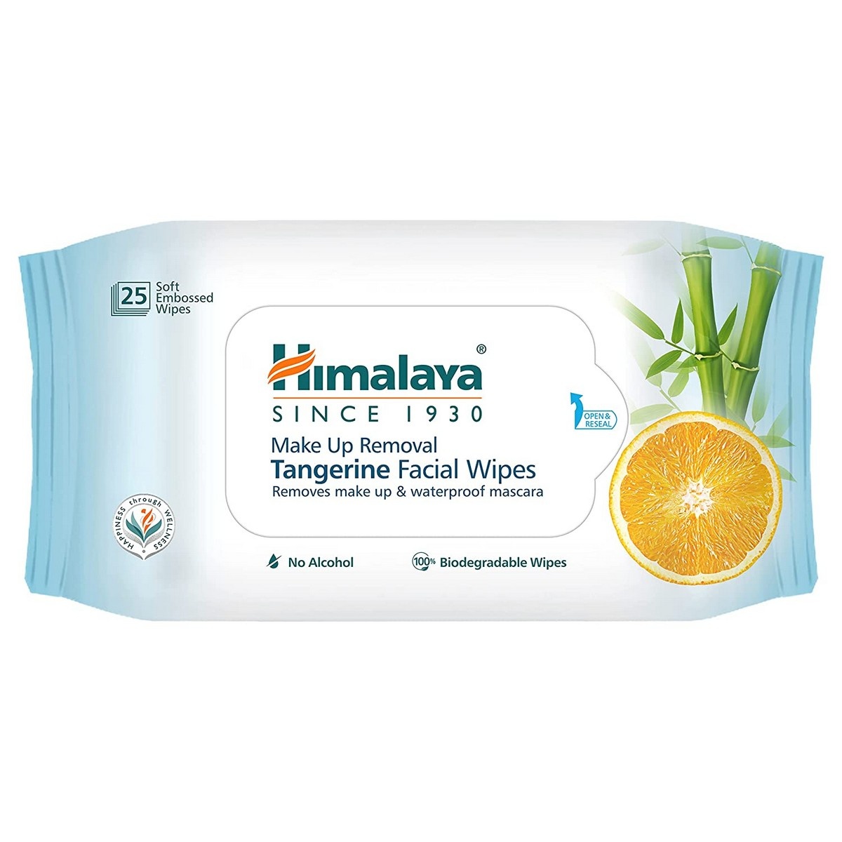 Himalaya Make-Up Removal Tangerine Facial Wipes (25 wipes)