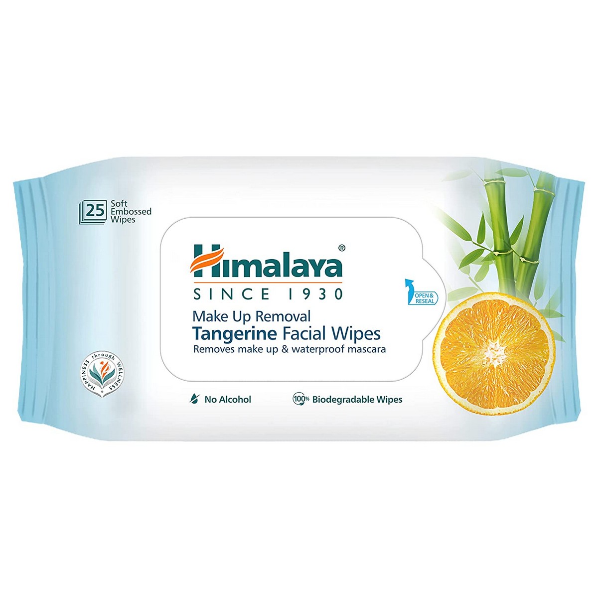 Himalaya Make-Up Removal Tangerine Facial Wipes (25 wipes)