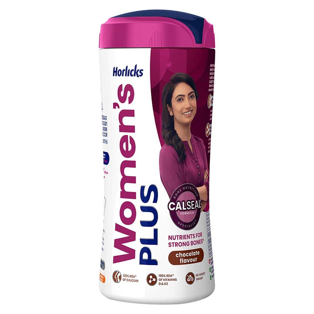 Horlicks Women's Plus Chocolate Jar (400 gm) Horlicks Health & Nutrition Drink - (750 gm) Refill Pack