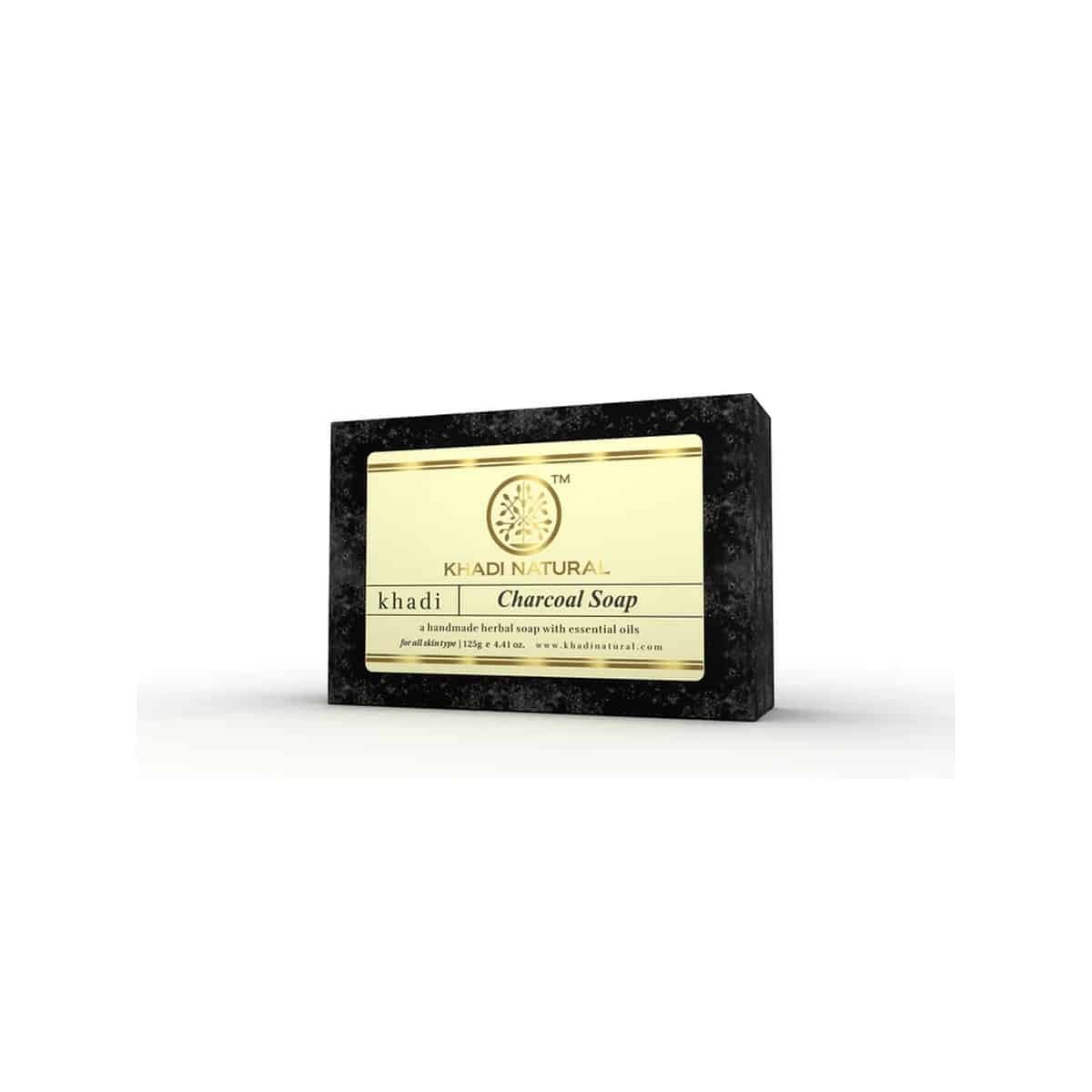 Khadi Natural Herbal Charcoal Soap (125g)