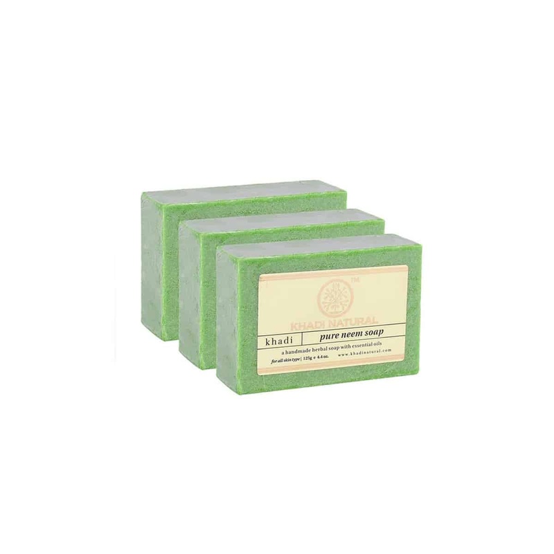 Khadi Natural Herbal Pure Neem Soap (125g)Â 