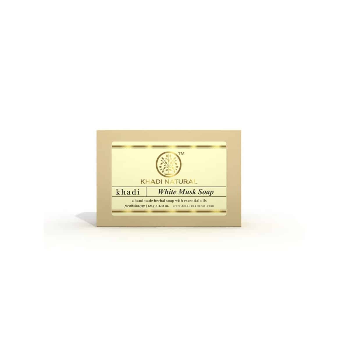 Khadi Natural Herbal White Musk Soap (125 g)