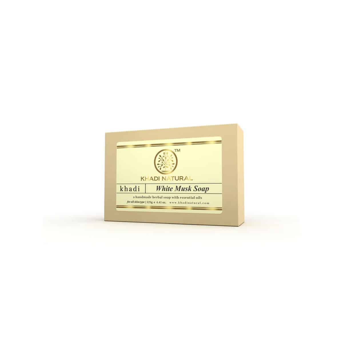 Khadi Natural Herbal White Musk Soap (125 g)