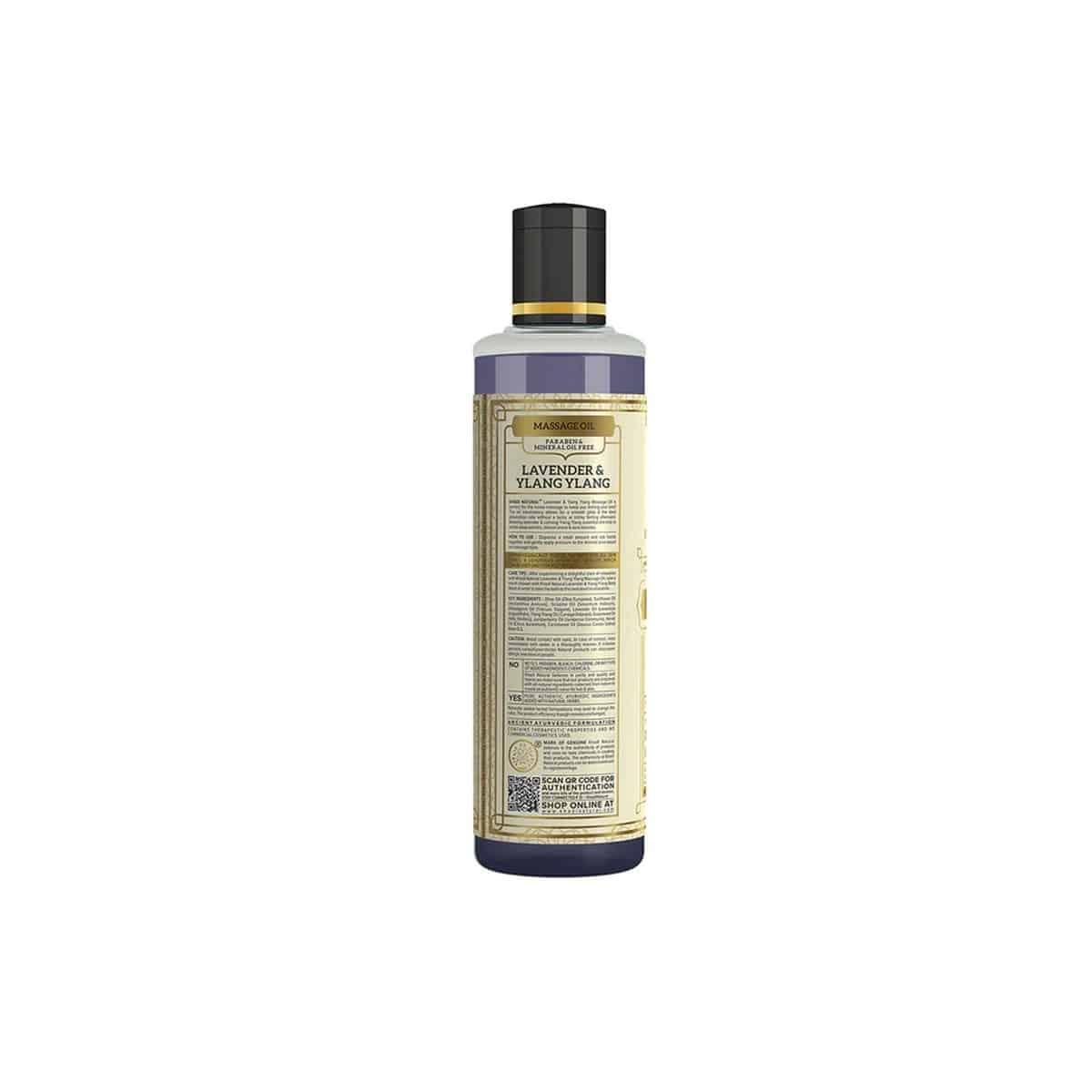 Khadi Natural Lavender & Ylang Ylang Paraben Free Massage Oil (210 ml)