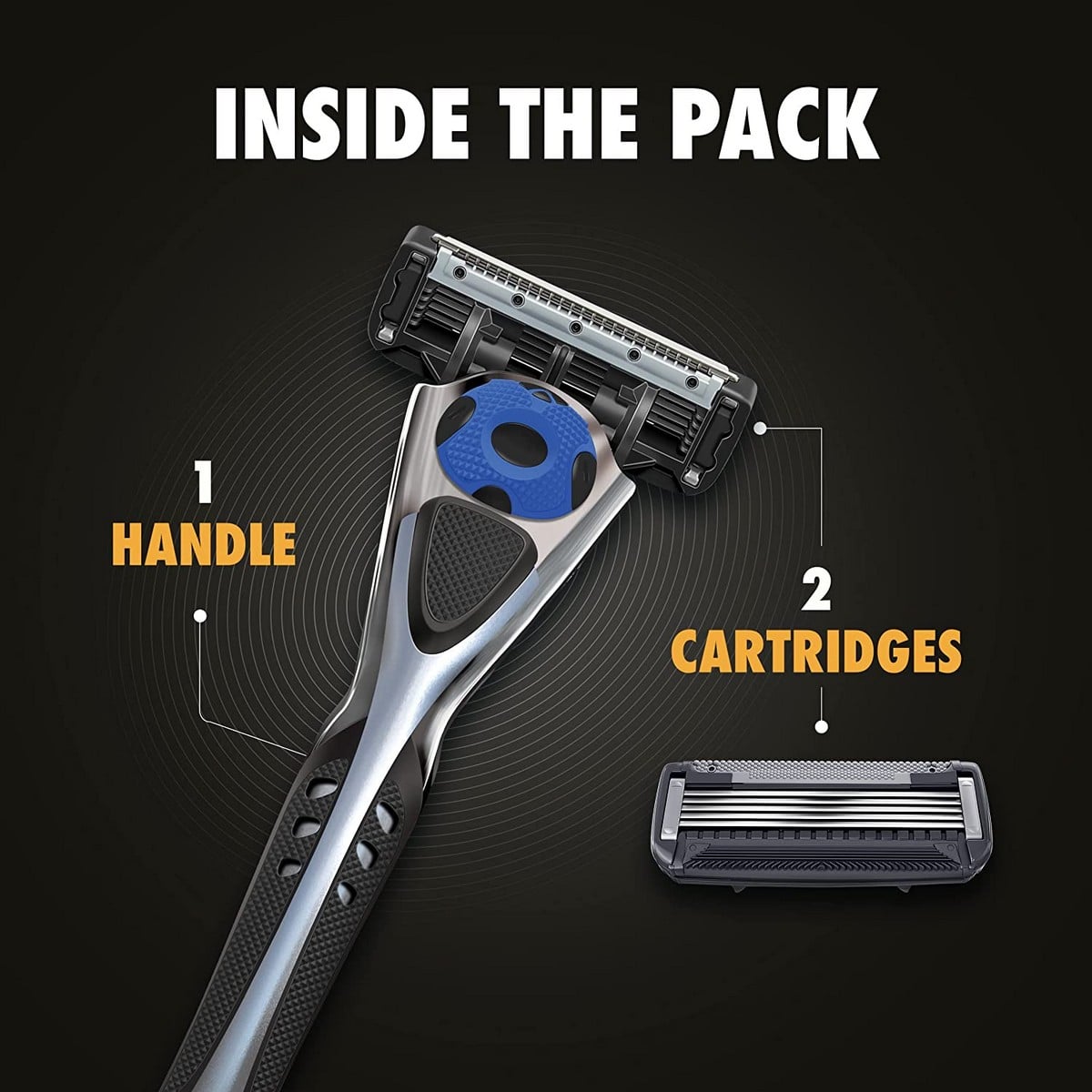 Kloze Advance 5 Shaving Razor For Men With 5 Blades + Trimmer Blade (2 Cartridges)