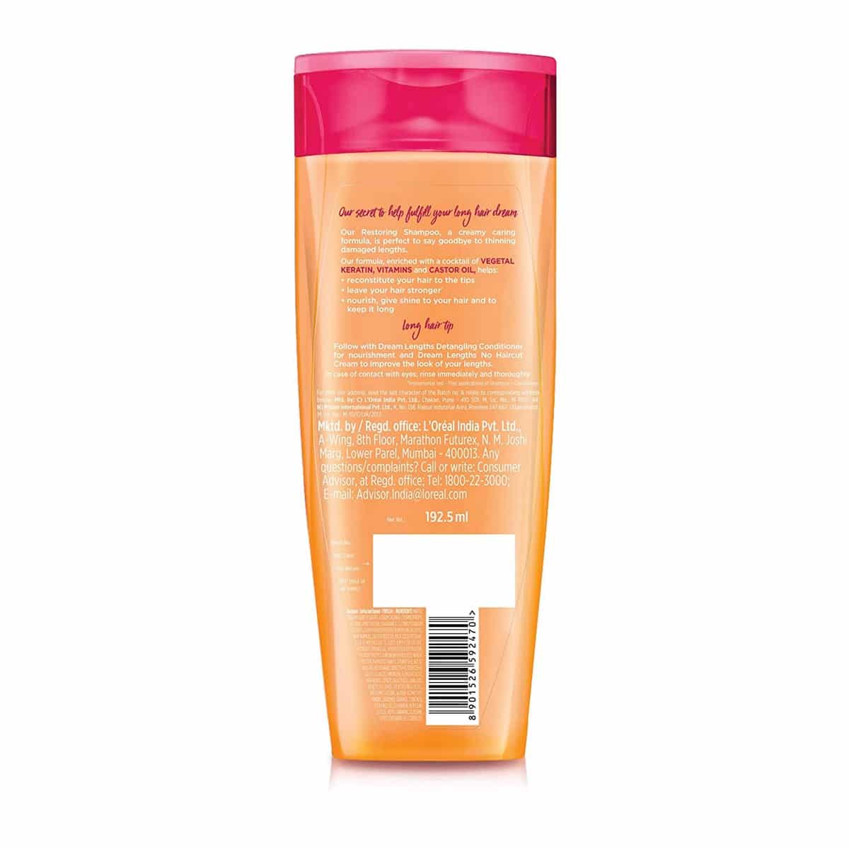 L'OrÃ©al Paris Dream Lengths Shampoo (192.5 ml)