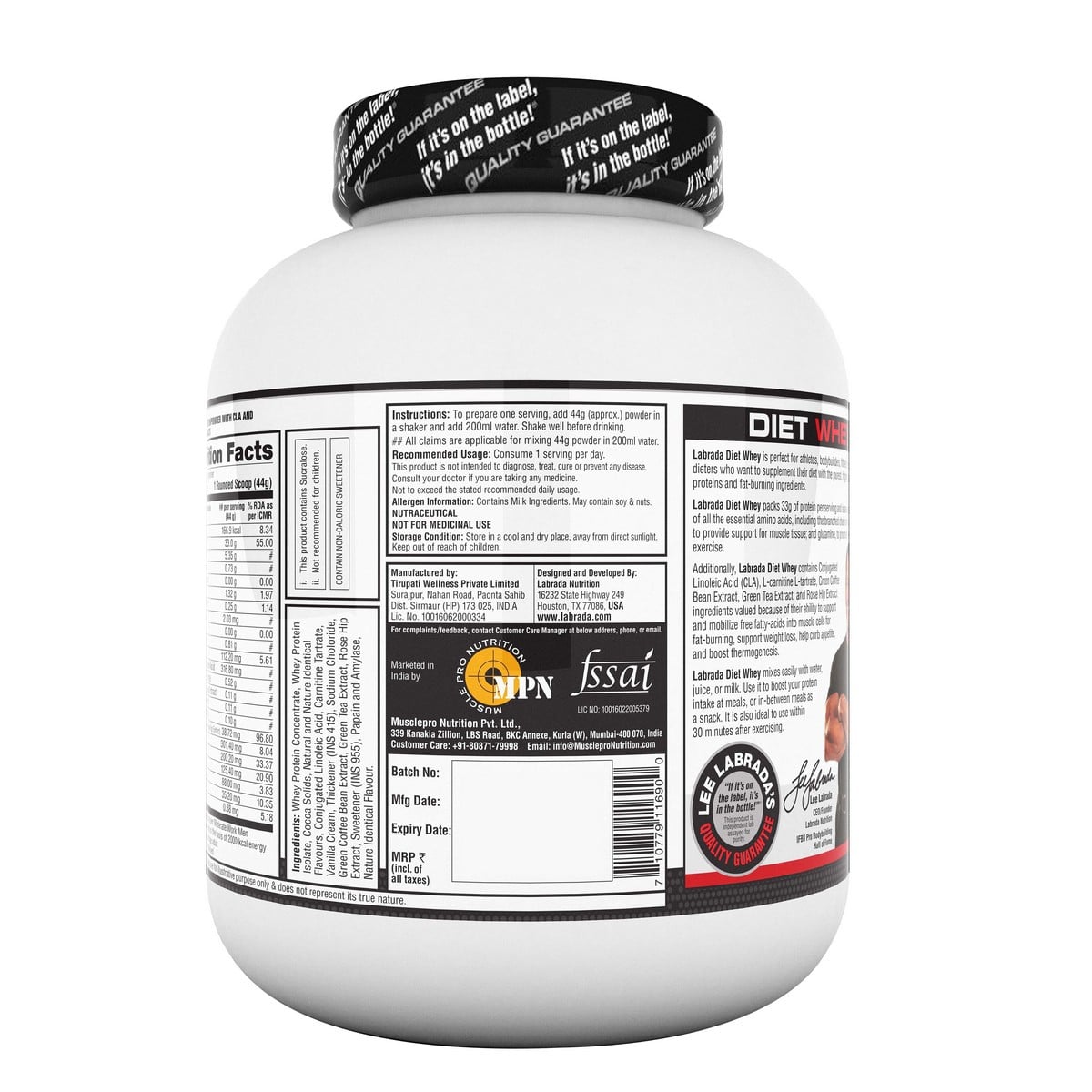 Labrada Nutrition Diet Whey Protein (2 Kg)