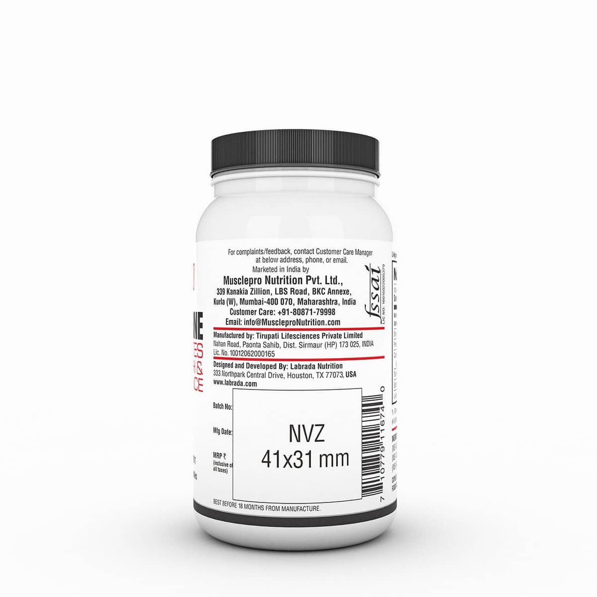 Labrada Nutrition L-arginine (100 Veg Capsules)