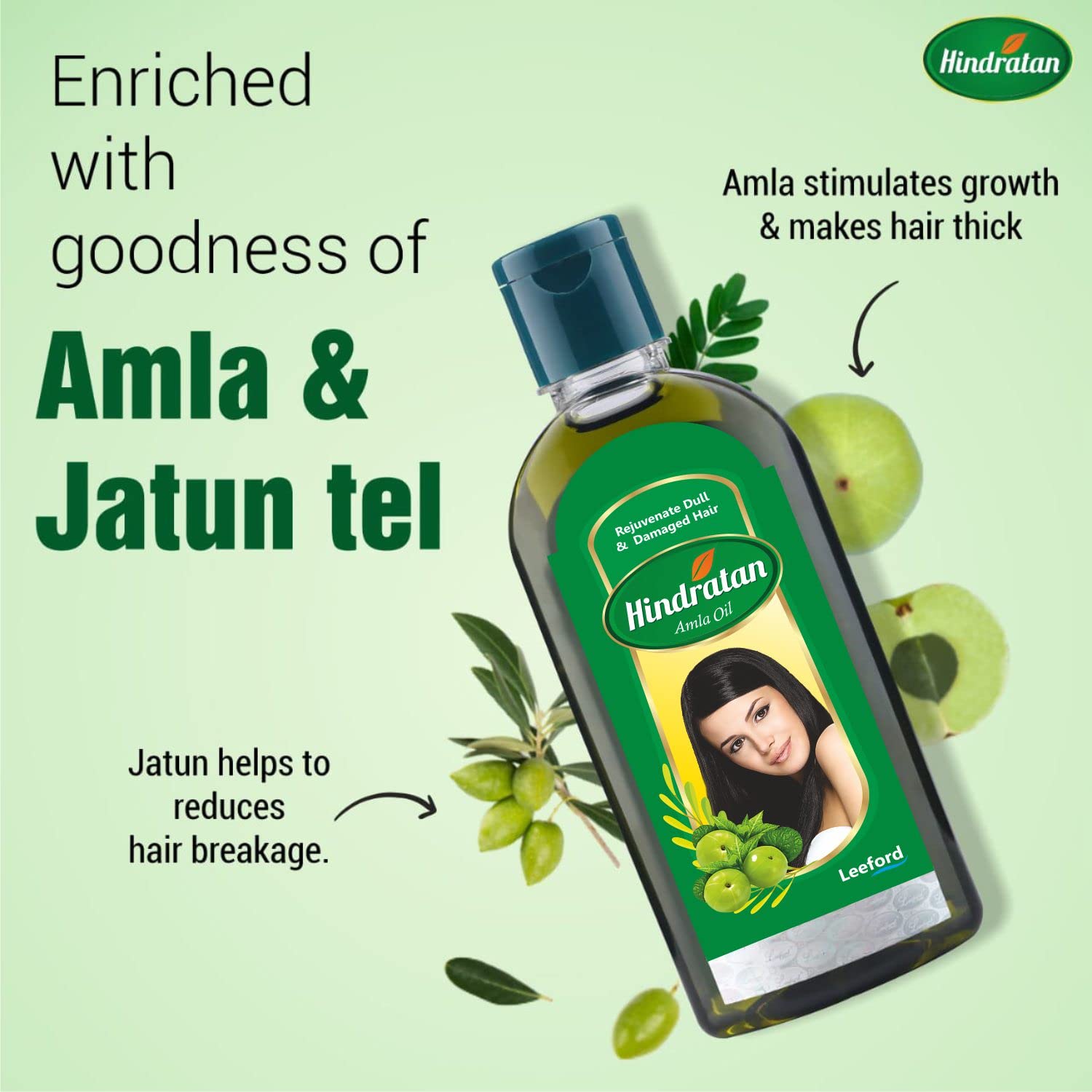 Leeford Hindratan Ayurvedic Amla Hair Oil For Hair Growth (100 ml)