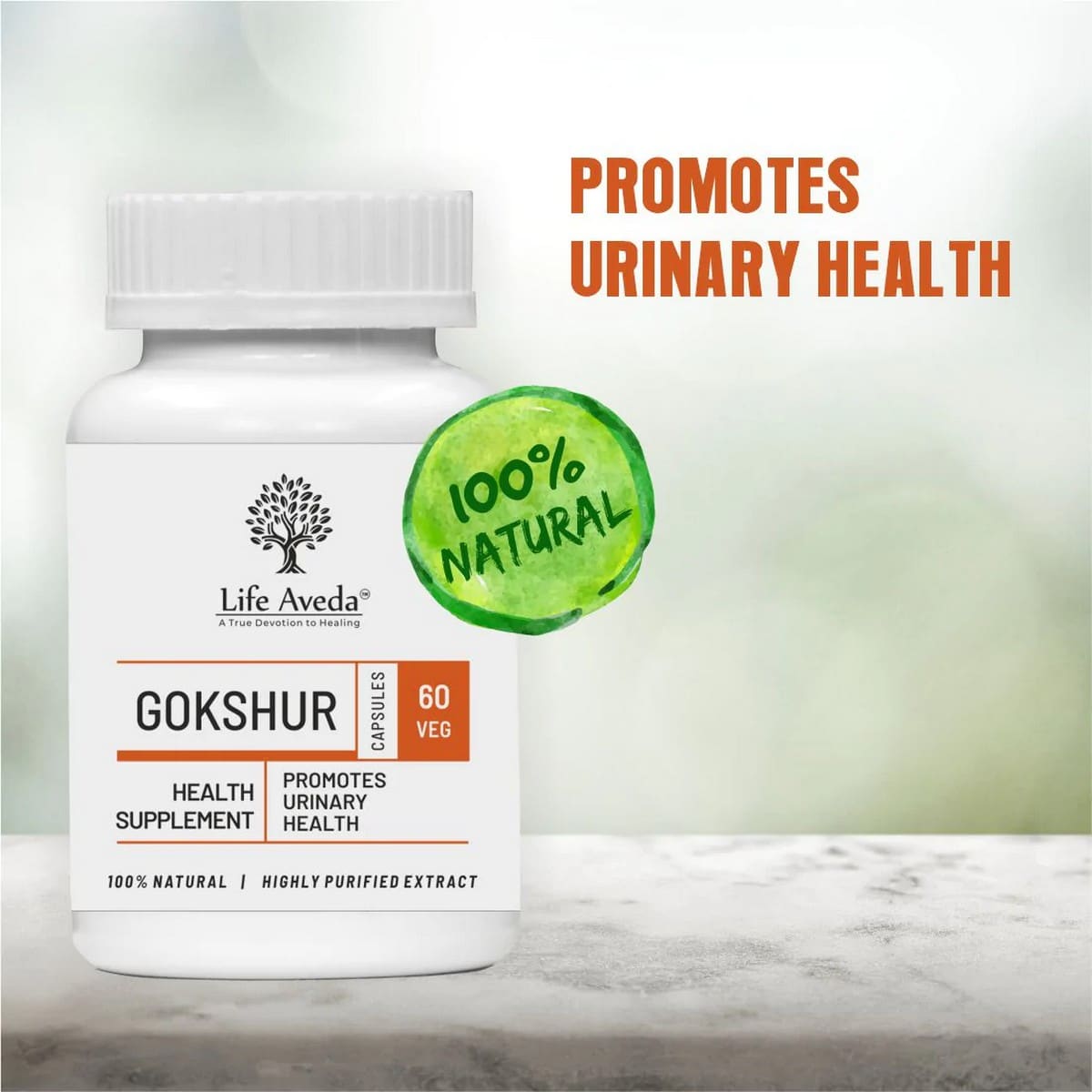 Life Aveda Gokshur Capsule (60 Capsules)