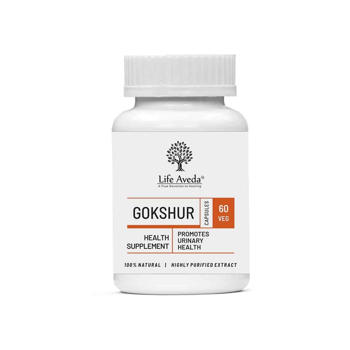 Life Aveda Gokshur Capsule (60 Capsules)