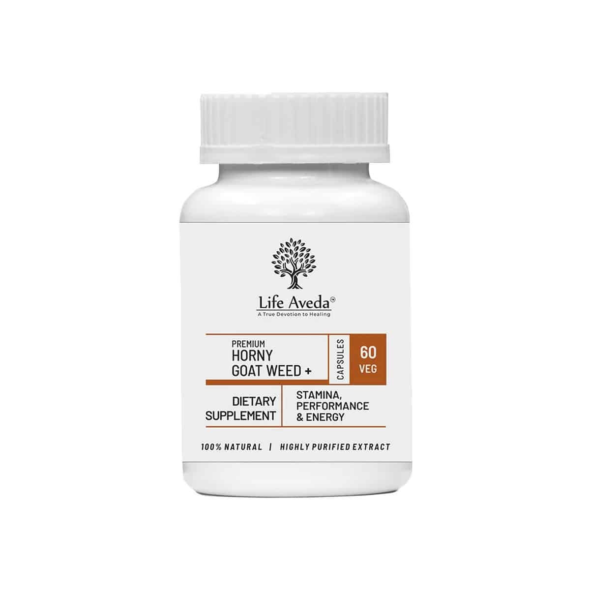 Life Aveda Horny Goat Weed And Capsules (60 Caps)