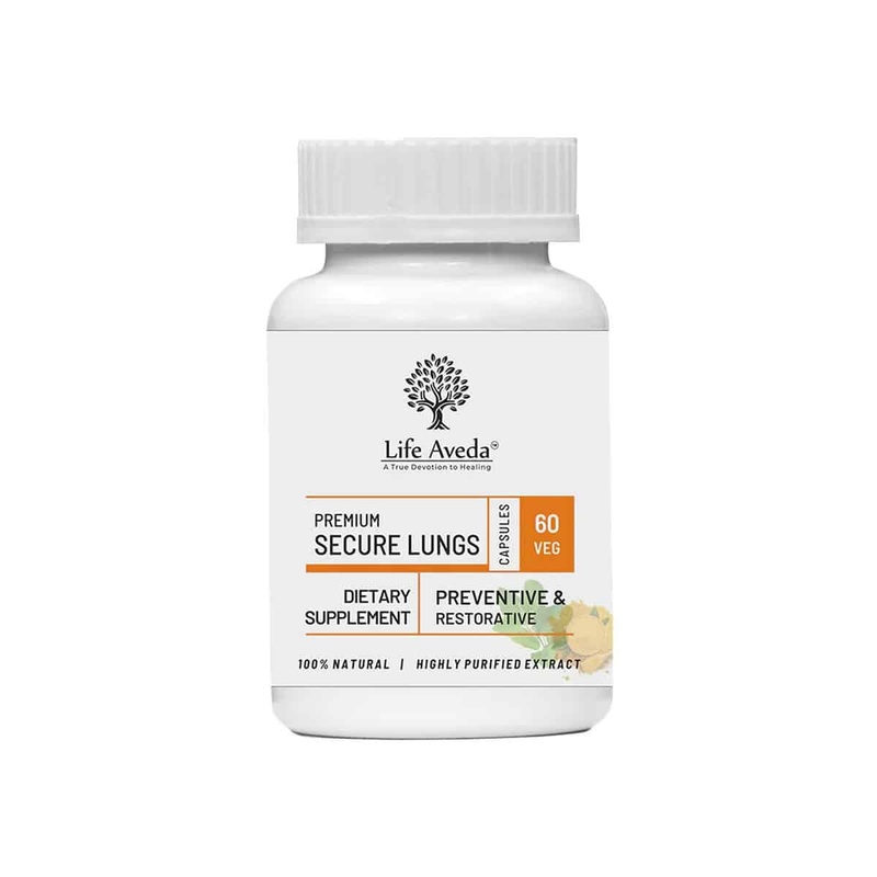 Life Aveda Premium Secure Lungs (60 Capsules)