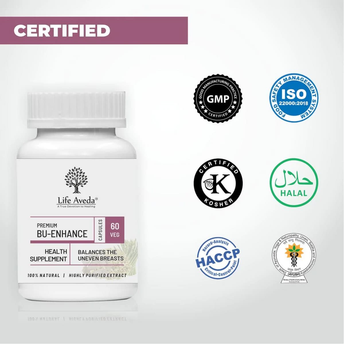 Live Aveda Premium Bu-Enhance Capsules (60 Caps)